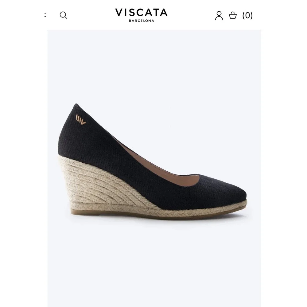 Viscata Barcelona Women's Rose U Cut Espadrille Wedges EU 41 US 10